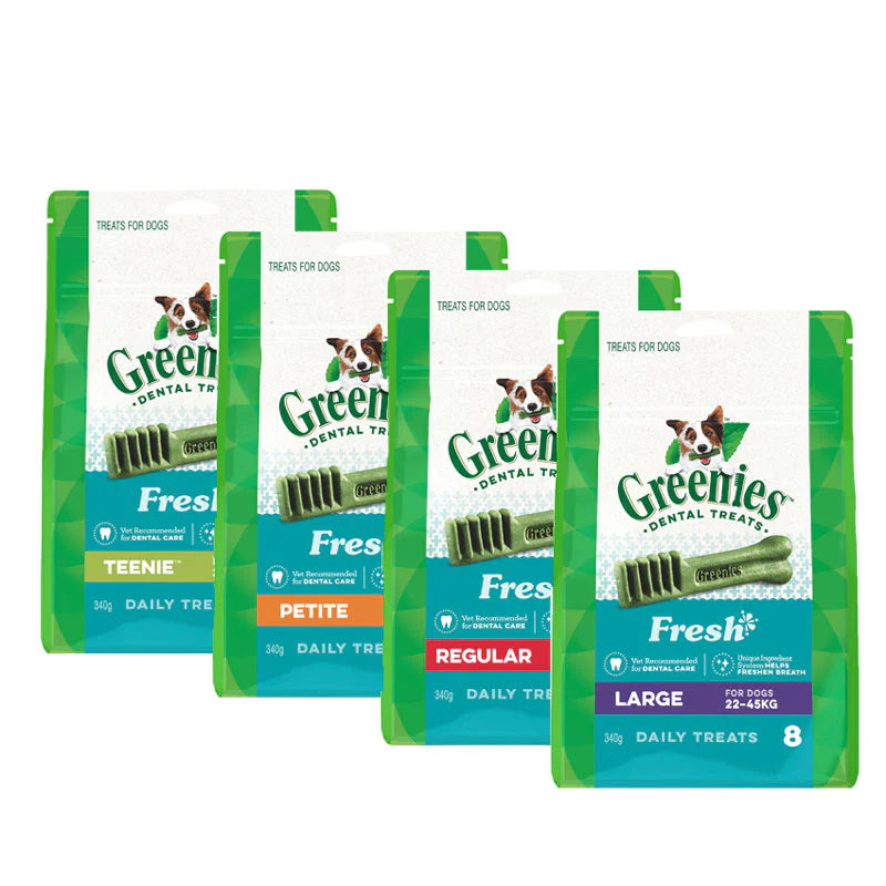 Greenies Dental Dog Treats – Fresh, Petite, 340g (20 Pack)