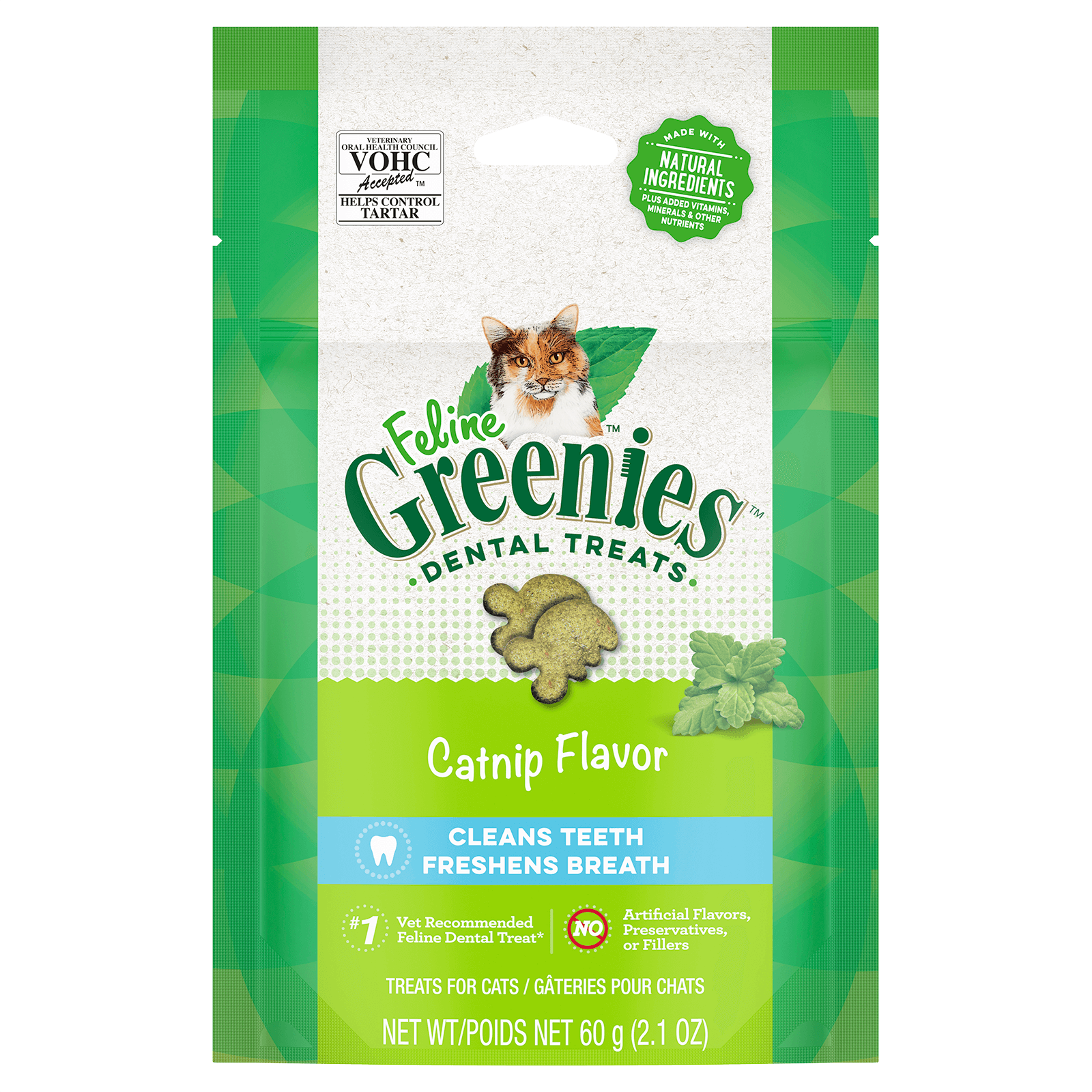 Greenies Dental Cat Treats Catnip 60g