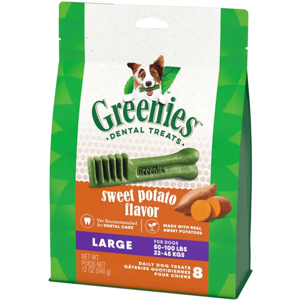 Greenies Dental Dog Treats – Sweet Potato, Teenie, 340g (43 Pack)