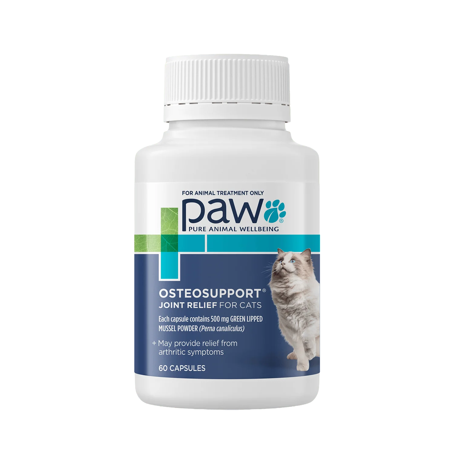 PAW - OsteoSupport Joint Relief for Cats - 60 Capsules